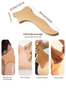 六合一木制按摩工具套装，塑形按摩套装，木制理疗工具，用于缓解肌肉疼痛、塑形、勾勒轮廓和减少橘皮组织 - 彩色 - 查看 11