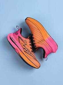 1双全新轻便跑步鞋、运动鞋、休闲鞋，软底碳板TPU泡沫鞋底运动鞋 - 紅色 - 查看 2