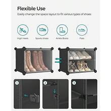 SONGMICS Gabinete de Zapatero de 8 Pisos para clóset y Entrada ULPC034B01 Accesorio para Rack de Calzado - 8 cubos - Ver 6