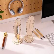 Feather Shaped Pen Holder, Pen Stand, Office Desk Organizer, Pen Case - Feather Shape - View 6