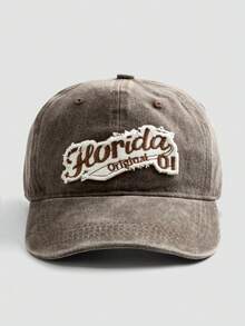 1pc Letter Slogan Street Style Embroidery Print UV Protection Sports Baseball Cap, Unisex Casual Everyday Wear - B - View 30