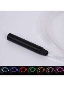 Rechargeable LED Fiber Optic Wand, Suitable For Music Festivals, Parties, Dances, Bachelorette Parties, Available In Multiple Lengths, Pixel Flow Color Changing Fiber Optic Whip, 360° Rotation, USB Rechargeable Colorful Illuminating Whip - Fiber Optic Whip - View 13