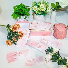 20/40 Thẻ Phiếu Quà Tặng Màu Hồng, Phiếu Quà Tặng, Thích Hợp Cho Doanh Nghiệp, Spa, Salon, Đám Cưới, Cô Dâu, Khách Hàng | Phiếu Giảm Giá Bằng Giấy - A - Xem 7