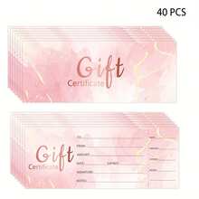 20/40 Thẻ Phiếu Quà Tặng Màu Hồng, Phiếu Quà Tặng, Thích Hợp Cho Doanh Nghiệp, Spa, Salon, Đám Cưới, Cô Dâu, Khách Hàng | Phiếu Giảm Giá Bằng Giấy - A - Xem 11