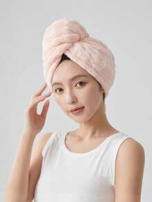 1 chiếc mũ trùm tóc dày dặn, thấm hút tốt, chất liệu lông cừu san hô, có dây chun, kiểu dáng tối giản, màu trơn, kích thước lớn, siêu thấm hút, phù hợp cho cả tóc dài và tóc ngắn, cần thiết cho việc tắm tại nhà, salon, khách sạn, thể thao, khăn lau tóc nhanh khô dành cho phụ nữ và bé gái. - Nhiều màu - Xem 7