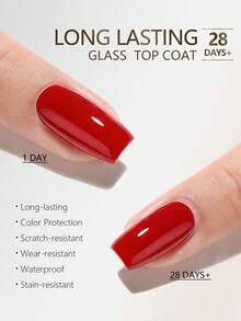 XEIJAYI Esmalte de uñas de gel de 100ml con capa superior de vidrio de larga duración, capa base de goma resistente, fortalecedor de uñas LED UV, gel floreciente, pegamento para puntas de uñas y suavizante de cutículas - Multicolor - Ver 6