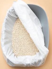 1 rollo de bolsas para arena de gato con cordón, de gran capacidad (10 piezas/rollo) - Multicolor - Ver 2