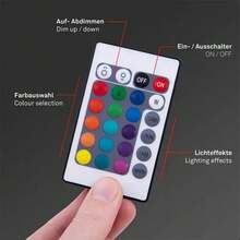 شريط إضاءة LED بمنفذ USB متغير الألوان RGB، إضاءة خلفية للتلفزيون بريموت كنترول، إضاءة جو موسيقية متناغمة، مصباح إضاءة محيطي مع إيقاع الموسيقى - RGB-A - مشاهدة 7