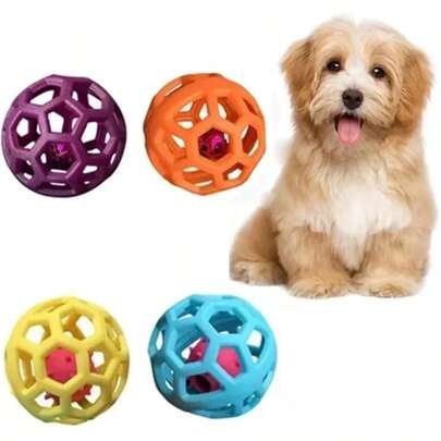 Bóng đồ chơi rỗng cho chó, bóng nảy rỗng, đồ chơi nhai dễ thương cho chó, bóng cao su nhựa thích hợp cho chó nhỏ, vừa và lớn.