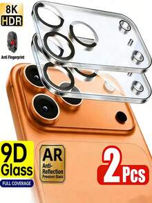 2 piezas de película protectora de vidrio templado para lente de cámara compatible con iPhone 17/17Pro Max/17 Pro/16 Pro Max/16/15/14/13/12/11/Pro/Promax/Plus/Mini Series - transparente - Ver 37