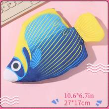 1 PC Creative Deep Sea Fish Pencil Case | Large Capacity Cartoon Animal Stationery Box, Back-To-School Supplies, Multi-Functional Organizer Bag, Study Essentials, Animal Theme, Playful Organizer, Durable Fabric, Highquality Case, Multifunctional Case, Stationery Pouch, Creative Professionals, Office Workers - Multicolor - View 10