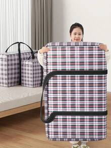 超大号加固拉链手提袋，便携式可折叠行李袋，男女通用重型收纳袋，适用于搬家、旅行、存放换季衣物、圣诞树、商务出行、上学、度假等场合。 - 彩色 - 查看 6