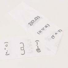 White Graffiti Letter Print Long Socks Harajuku Over Knee Thigh High Socks Y2K Cosplay Cute Socks Kawaii, Cozy - White - 查看 5