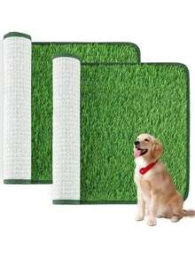 3cm Artificial Grass Mat Pet Toilet Pad, Cleaning Mat, Dog Grass Mat, Fake Lawn Turf For Patio Decor - Multicolor - View 3