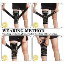 2026 New Compression Knee Sleeve: Breathable & Lightweight, Copper Ion Antibacterial, Suitable For Basketball, Cycling, Hiking And Other Sports, Relieves Pressure On Meniscus And Patella, Elastic Strap To Prevent Displacement. Daily Protection And Holiday Promotion. - Multicolor - View 3