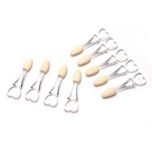 30pcs/6pcs Crystal Clear Single-Ended Makeup Sponge Cotton Swabs, Mini Eyeshadow Brushes, Eyeshadow Applicators, Eye Makeup Tools - A - View 5