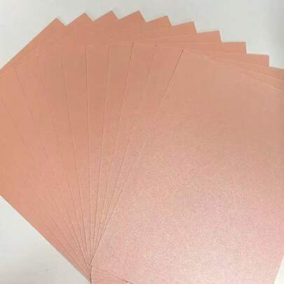 12 قطعة بحجم A4 (8.27 بوصة * 11.7 بوصة) ورق وردي ذو ملمس لؤلؤي، ورق حرفي ثنائي الوجه، ورق يدوي الصنع، ورق بطاقات، ورق ديكوري، مناسب للقص والكولاج اليدوي، له تأثير لؤلؤي براق، مثالي للحرفيين