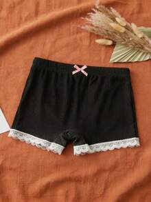 3条装女童公主风打底裤，修身款，防摩擦，幼儿紧身裤 - 彩色 - 查看 4