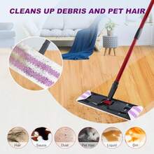 Flat Mop Refill For H2prO Flat Mop System - Washable Reusable Scrubby Mop Pads For Hardwood Floor Cleaning  Pads 10Pack - 10 gói, mỗi gói 10 miếng cọ rửa. - Xem 5