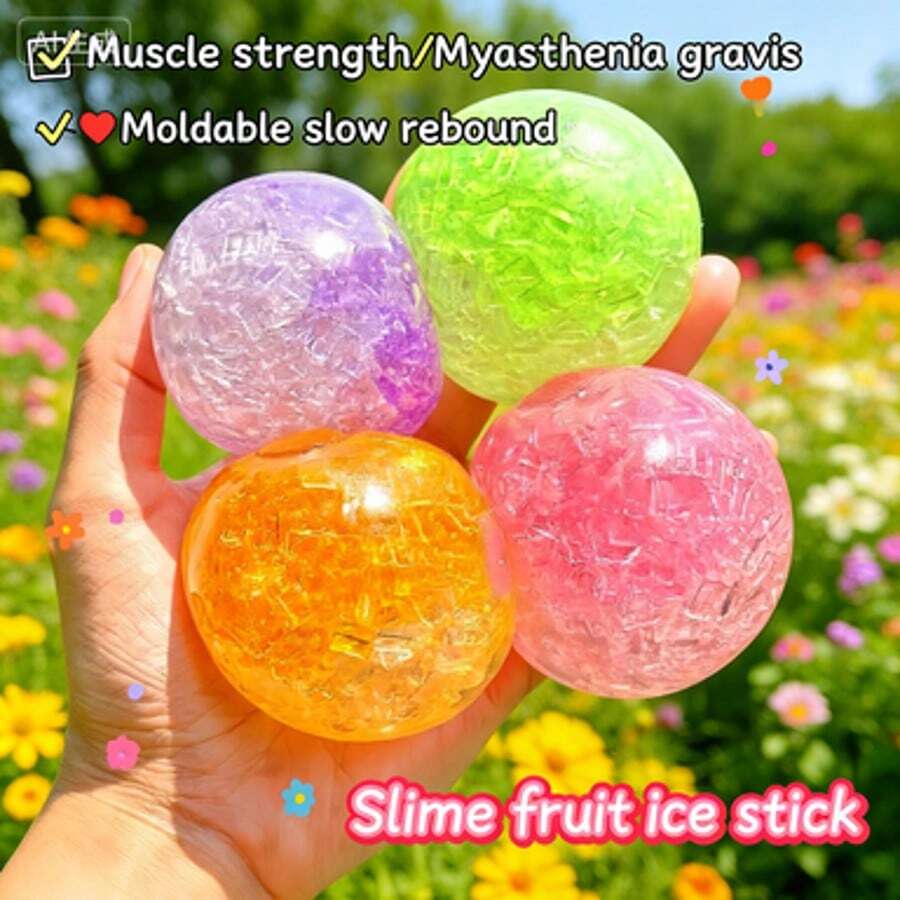 Handmade DIY Stress Relief Gel Base, Soft Squishy Filling Material For Sensory Balls, Quiet Noise-Reducing Squeeze Craft Balls For Relaxation And Anxiety Relief