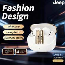 Jeep TWS 无线耳机，时尚外观，24 小时待机时间，高清环绕音频，高保真音质，降噪功能，佩戴舒适，触控操作，日常礼物之选。 - 查看 9