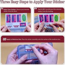 Weekly Pill Organizer With 161 Removable Labels Travel Portable Daily Pill Case 7 Day Pill Box For Pills Medication Vitamin Storage - Xem 2