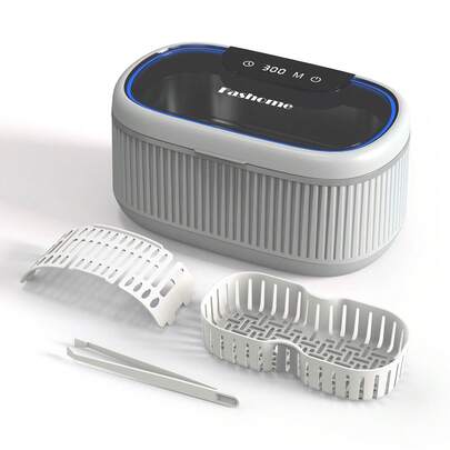 550ml Ultrasonic Cleaner, 45kHz Portable Jewelry Glasses Cleaning Machine, Deep Cleaning Ultrasound Appliance For Jewelry, Eyeglasses, Dentures, Watches Band, 5 Timer, 3 Power Levels, Degas Mode