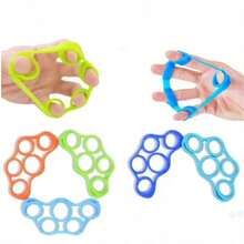 粉色握力器，粉色布套，露指防滑健身手套，男女通用举重把手，健身房橡胶哑铃把手，健身橡胶举重防滑握把 - 彩色 - 查看 5