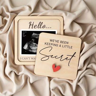 لوح إعلان الحمل للأجداد، لوحة زخرفية خشبية، لوحة إعلان الحمل، ديكور المكتب مطبوع عليه "لا أستطيع الانتظار لأراك"، هدية للأجداد، لوحة إعلان خشبية وتذكارية