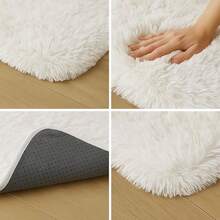 Soft Shaggy Rug For Bedroom Or Living Room, 1.40m X 2.00m - White - View 8