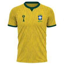 Men's 3D Polyester Soccer T-Shirt, Brazil World Cup, World Cup, National Team Print, Pink, Black, Goal, Games, Yellow, Black, Blue - 黃色 - 查看 1