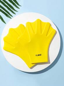 Silicone Hand Paddles Swimming Equipment, Adult Training Learning Swimming Freestyle Diving Hand Gloves - Multicolor - View 11