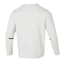 Under Armour Men's Sweatshirt Double-Layer Knit Casual Commuter Wear, Soft Loose Sportswear, Unstoppable Flc Crew 1381688-279 - Rock White - View 2