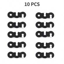 10pcs Outdoor Camping Aluminum Alloy Parachute Buckles, Tent Rope Adjuster, S-Shaped Wind Rope Buckle - Multicolor - View 10