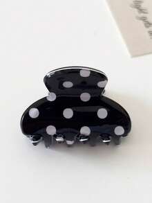 1个迷你波点发爪夹，简约甜美刘海及碎发夹 - 彩色 - 查看 7