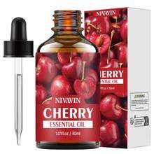 NIVAVIN 30ml/60ml/100ml Cherry Fruit Fragrance Essential Oil, Fresh Fruity Aroma, Long-Lasting Scent, Suitable For Home, Travel, Outdoor, Car, Body, Skin, Hair, Can Be Used With Diffuser/Aroma Stone/Aroma Wood, Ideal Gift For Holidays - quả anh đào - Xem 13