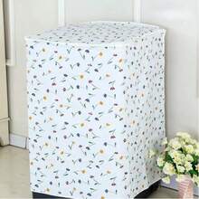 1pc Durable Fade-Resistant Washing Machine Cover, Featuring Fashionable Floral And Geometric Designs, Suitable For Top-Loading Washing Machines. Available In Various Vibrant Colors And Styles, Ideal For Balcony And Living Room Decor. - Multicolor - View 10
