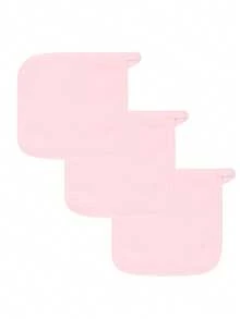 3/6/12 piezas Almohadillas reutilizables para desmaquillaje con diseño de ribete, toallitas desmaquillantes lavables - Multicolor - Ver 6