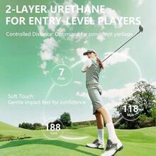 Cartoon Design Urethane Balls U2013 Premium Construction U2013 High Spin Soft Feel U2013 Fun Stylish Patterns U2013 Cut - Resistant Cover U2013 Casual Golfers Giving - 3PC - View 5