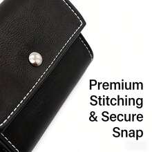 7-Day Pill Organizer With 4 Compartments Per Day, Faux Leather Case - Multicolor - View 7