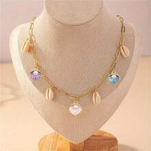 30/50/80/100个锌合金珐琅海洋海星和贝壳吊坠 - DIY珠宝制作吊坠 - 海星海螺貝殼 - 查看 5