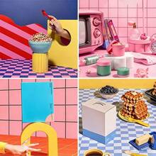 52x78cm Plaid Pattern Photography Backdrop, Waterproof Background Board For Still Life, Product, Jewelry, Cosmetics, Food, Creative Video Photography Props - View 6