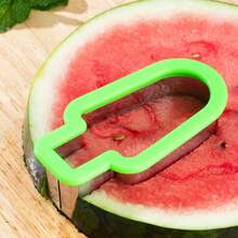 4pcs Creative Fruit Platter Mold, Watermelon Slicer, Ice Cream & Popsicle Shaped Fruit Cutting & Slicing Tools - Multicolor - View 3