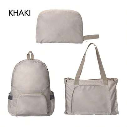 < Adventure Activities >Dual-Purpose Foldable Travel Backpack Skin Bag Outdoor Sports Splash-Proof Hiking Lightweight Shoulder Bag Travel Bag - Waterproof Sports Outdoor Backpack