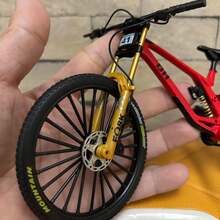1:10合金自行车模型，迷你手指自行车39A仿真收藏礼物玩具，适合男孩 - 彩色 - 查看 5