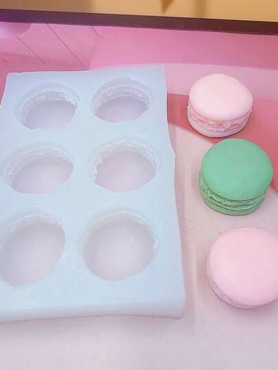 1个6腔硅胶模具，DIY香薰蜡烛、石膏、家居装饰硅胶模具