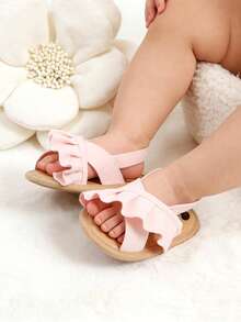 0-18 Months Infant Girls Boys Summer Sandals, High Quality Neutral Infant Toddler Outdoor Beach Shoes, Infant White Sandals - Pink - View 6