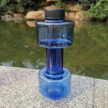 1个可调节注水哑铃，瑜伽健身哑铃，便携式户外健身哑铃，力量训练哑铃（注水后约620克），健身房配件 - 彩色 - 查看 16
