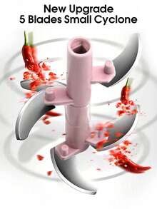 1pc Manual Food Processing Vegetable Chopper, Portable Hand-Pulled Garlic Onion Chopper, Garlic Grinder, Onion Chopper, Onion Cutter, Garlic Chopper, Manual Meat Grinder, Rotary Onion Crusher, Vegetable Cutter, Creative Fruit Grinder - Multicolor - View 5