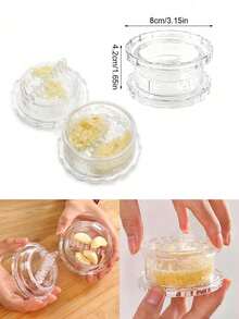1pc Manual Food Processing Vegetable Chopper, Portable Hand-Pulled Garlic Onion Chopper, Garlic Grinder, Onion Chopper, Onion Cutter, Garlic Chopper, Manual Meat Grinder, Rotary Onion Crusher, Vegetable Cutter, Creative Fruit Grinder - Multicolor - View 8